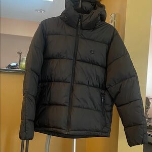 Calvin Klein Men’s Black Quilted Puffer Jacket, Sz S